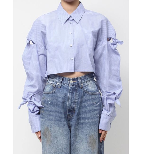 EMODA「ノットスリーブオーバーシャツ」|シャツ・ブラウス|