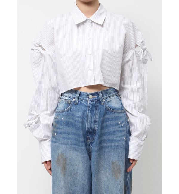 EMODA「ノットスリーブオーバーシャツ」|シャツ・ブラウス|