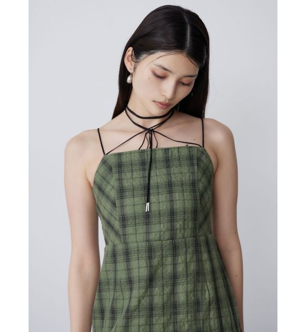 MURUA「2WAYチェックキャミワンピース」|ワンピース|
