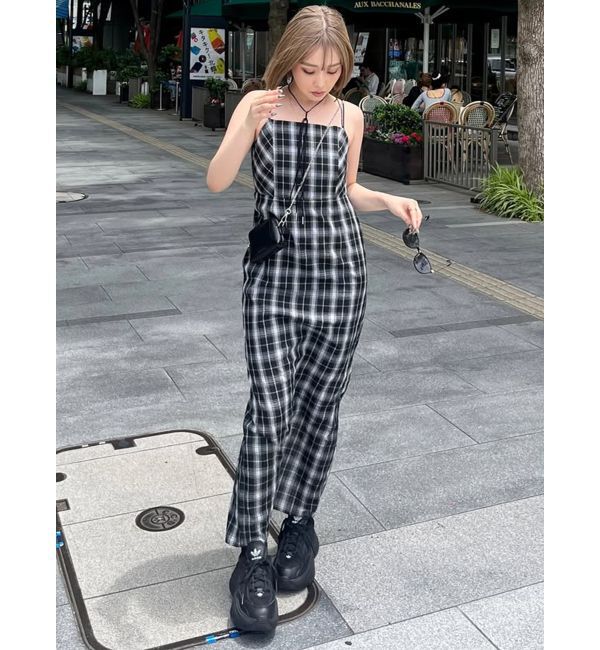 MURUA「2WAYチェックキャミワンピース」|ワンピース|