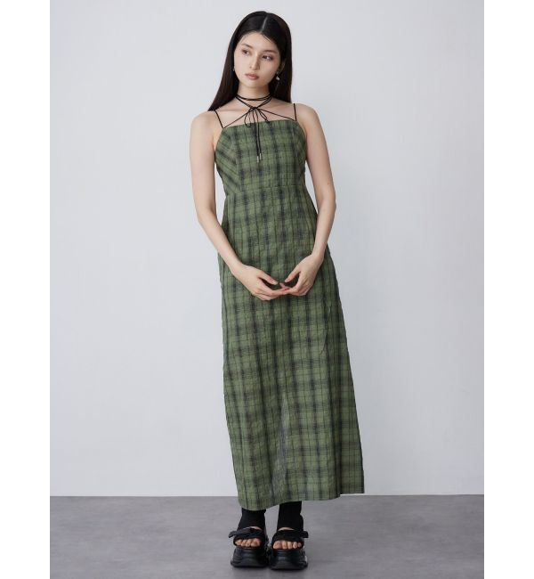 MURUA「2WAYチェックキャミワンピース」|ワンピース|