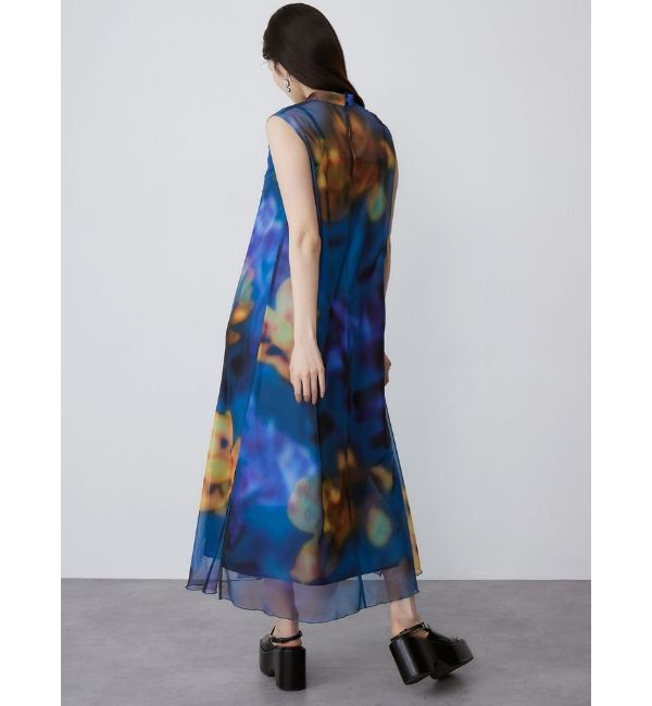 MURUA「【追加生産分】シェイドフラワーレイヤードワンピース」|ワンピース|