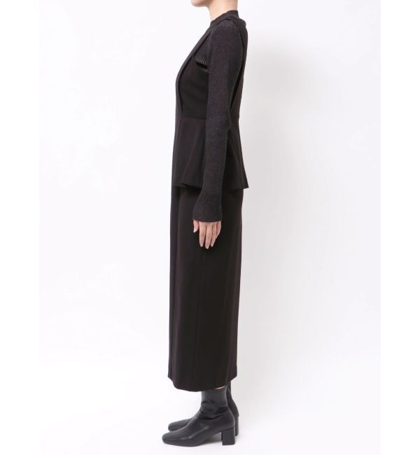 MURUA「フロントZIPペプラムジャンパースカート」|ジャンパースカート|