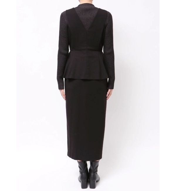 MURUA「フロントZIPペプラムジャンパースカート」|ジャンパースカート|