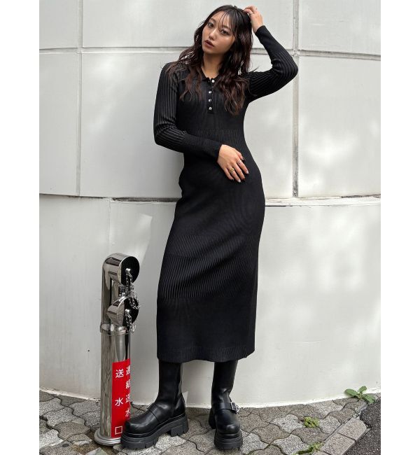 MURUA「リブニットロングワンピース」|ワンピース|