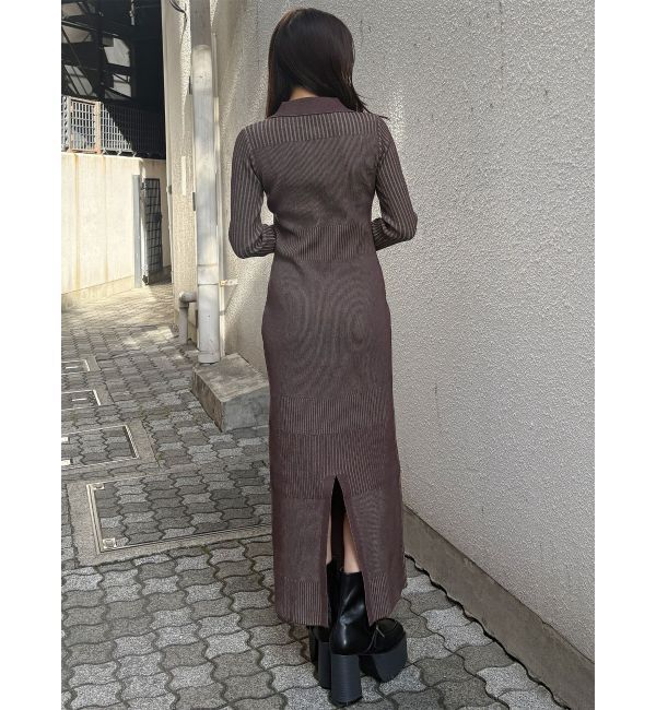 MURUA「リブニットロングワンピース」|ワンピース|