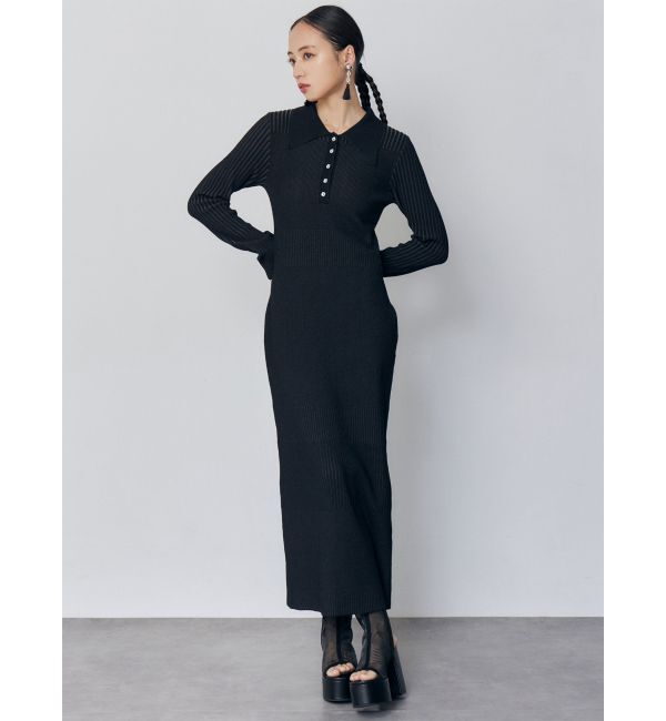 MURUA「リブニットロングワンピース」|ワンピース|