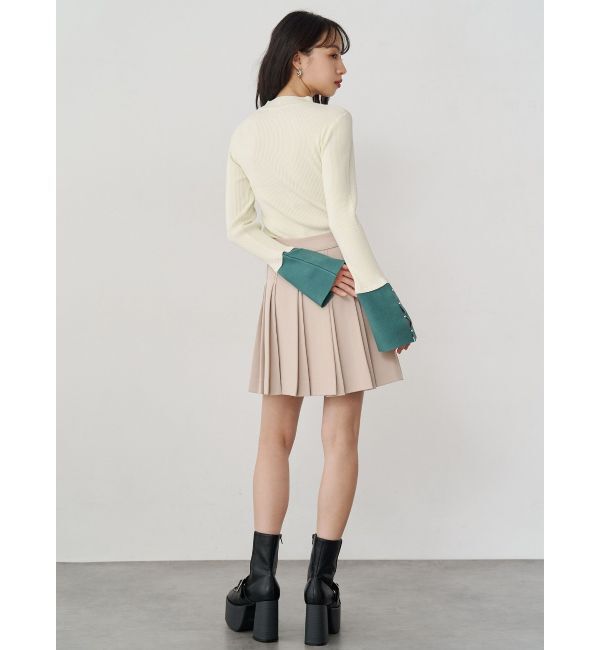 MURUA「ダブルプリーツミニスカート【セット販売対象】」|スカート|