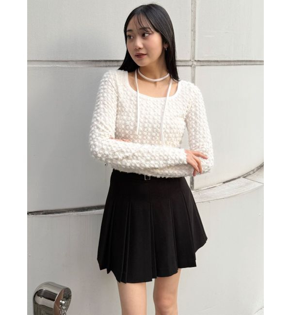 MURUA「ダブルプリーツミニスカート【セット販売対象】」|スカート|