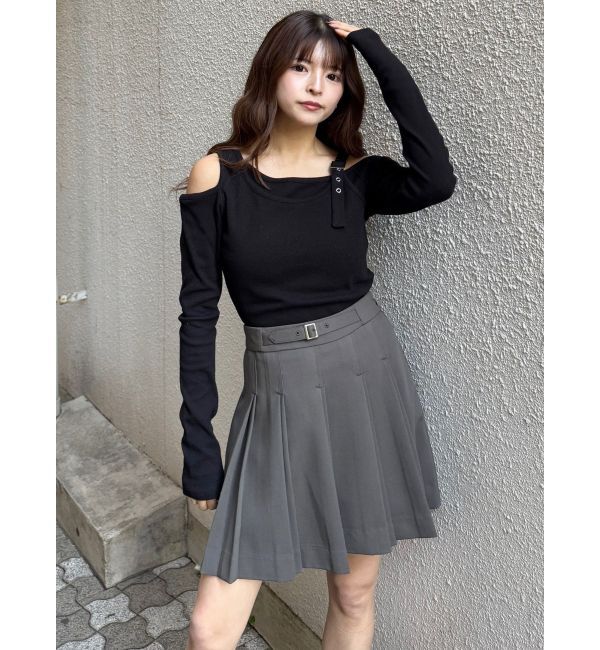 MURUA「ダブルプリーツミニスカート【セット販売対象】」|スカート|