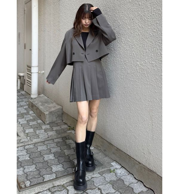 MURUA「ダブルプリーツミニスカート【セット販売対象】」|スカート|