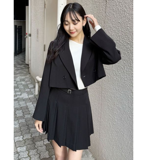 MURUA「ダブルプリーツミニスカート【セット販売対象】」|スカート|