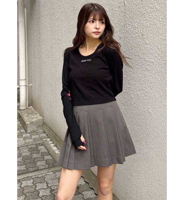 MURUA「ダブルプリーツミニスカート【セット販売対象】」|スカート|