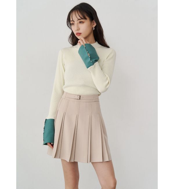 MURUA「ダブルプリーツミニスカート【セット販売対象】」|スカート|