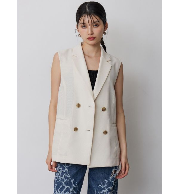 MURUA「メッシュダブルジレ【セットアップ着用可】」|ベスト・ジレ|