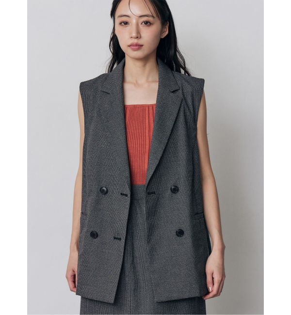 MURUA「メッシュダブルジレ【セットアップ着用可】」|ベスト・ジレ|グレー