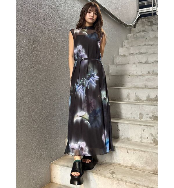 MURUA「ブラーフラワーワンピース」|ワンピース|