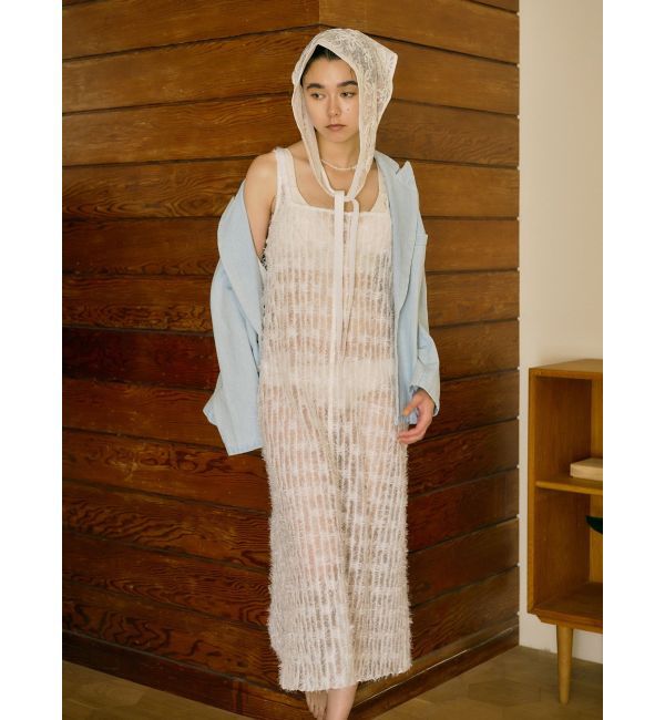 Ungrid「シアーエンブロイダリーボンネット」|バンダナ・スカーフ|