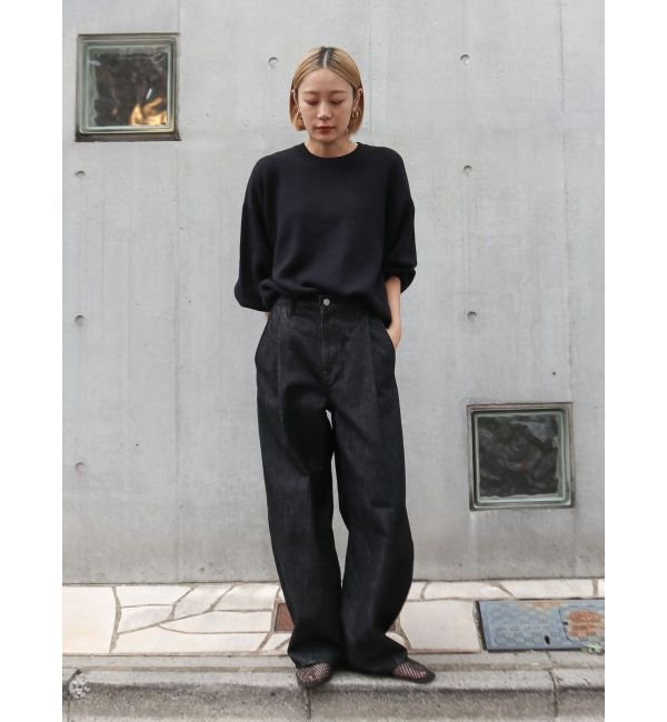 Ungrid「カシミヤ混スムース編みルーズニット」|ニット・セーター|