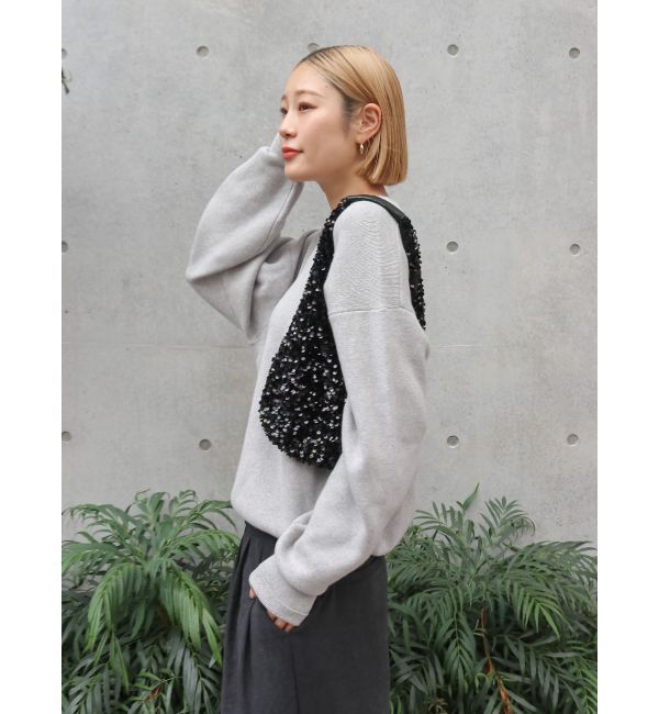 Ungrid「カシミヤ混スムース編みルーズニット」|ニット・セーター|