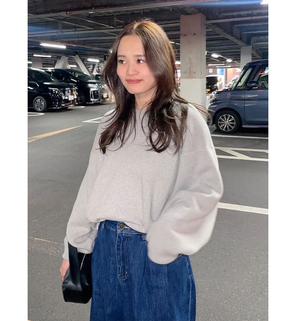 Ungrid「カシミヤ混スムース編みルーズニット」|ニット・セーター|