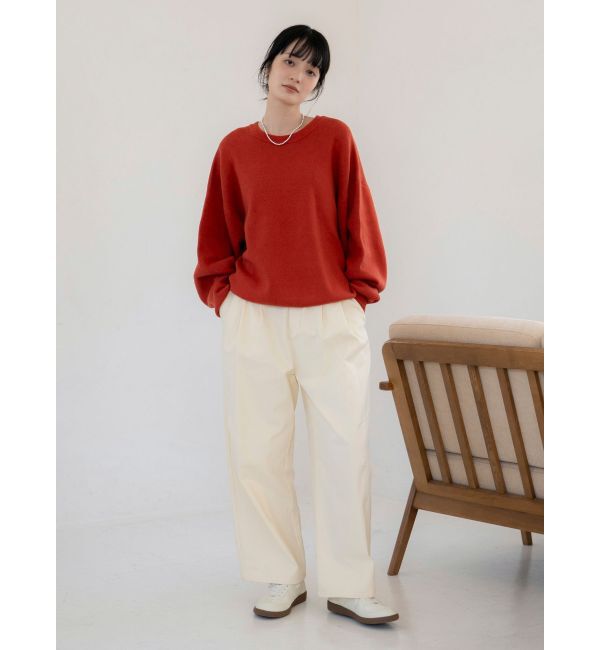 Ungrid「カシミヤ混スムース編みルーズニット」|ニット・セーター|