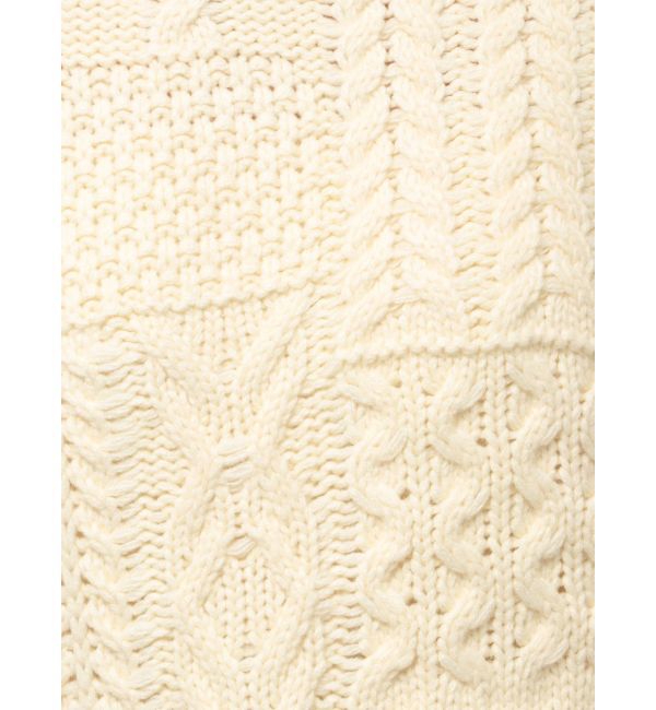 Ungrid「【WEB限定】パッチワークケーブルニット」|ニット・セーター|