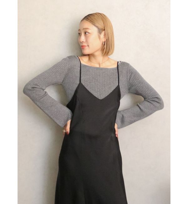 Ungrid「フィットフレアキャミワンピース」|ワンピース|