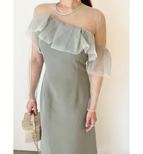 LAGUNAMOON「LADYアシンメトリーフリルドレス」|ドレス|