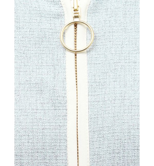 LAGUNAMOON「フロントジップVネックフレアワンピース」|ワンピース|