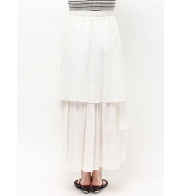 LAGUNAMOON「アシメティアードコットンスカート」|スカート|
