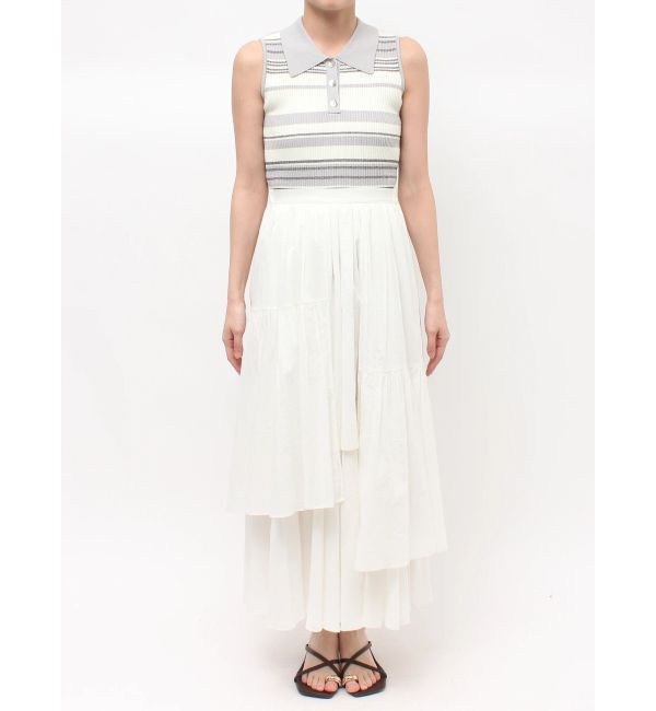 LAGUNAMOON「アシメティアードコットンスカート」|スカート|