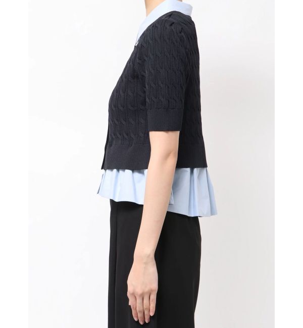 LAGUNAMOON「デタッチャブルペプラムニットカーディガン」|カーディガン|