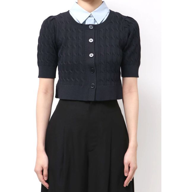 LAGUNAMOON「デタッチャブルペプラムニットカーディガン」|カーディガン|