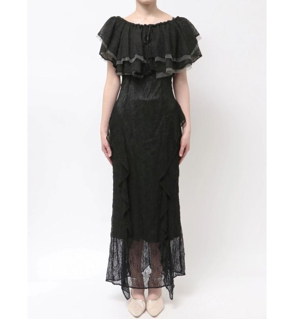 LAGUNAMOON「LADYレースフリルデザインボレロキャミワンピース」|ドレス|