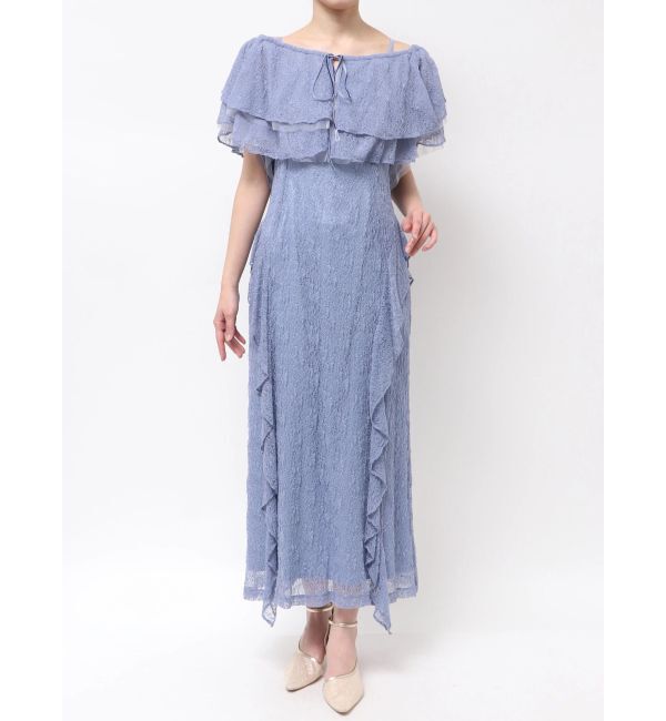 LAGUNAMOON「LADYレースフリルデザインボレロキャミワンピース」|ドレス|