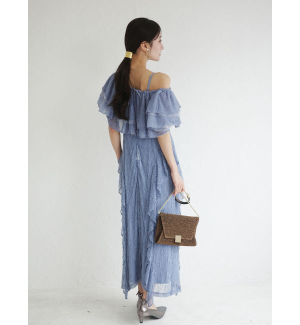 LAGUNAMOON「LADYレースフリルデザインボレロキャミワンピース」|ドレス|