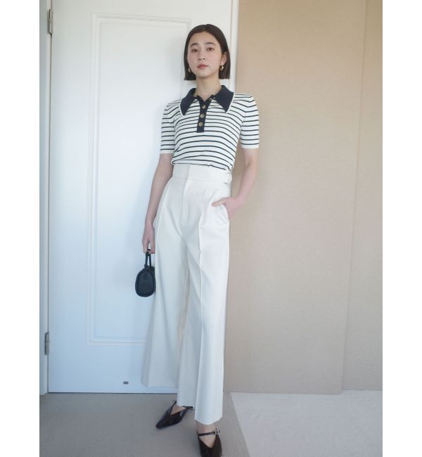 LAGUNAMOON「カラーネックラインニットプルオーバー」|ニット・セーター|