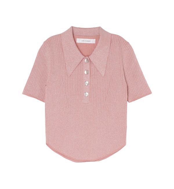 LAGUNAMOON「カラーネックラインニットプルオーバー」|ニット・セーター|