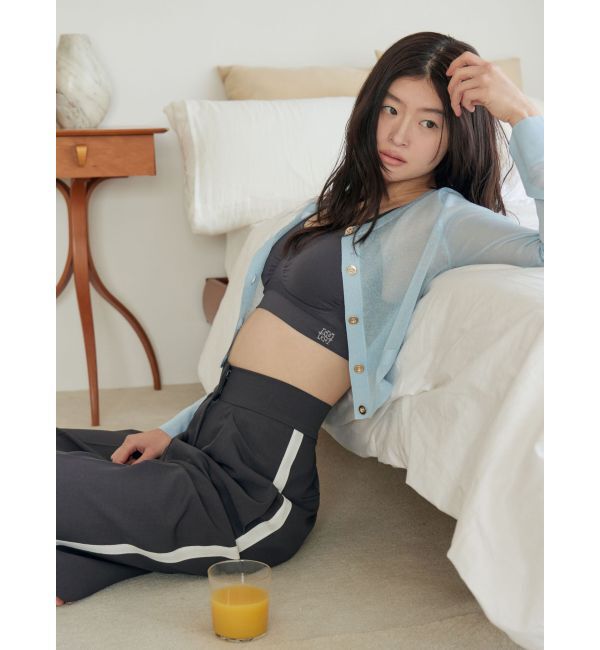 LAGUNAMOON「【VIAGEコラボ】ナイトブラ」|インナー|チャコールグレー