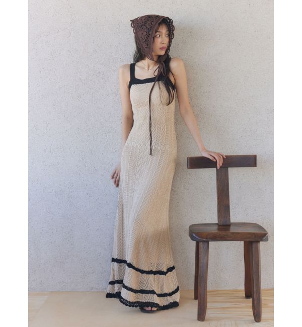 LAGUNAMOON「ノースリレースニットワンピース」|ワンピース|