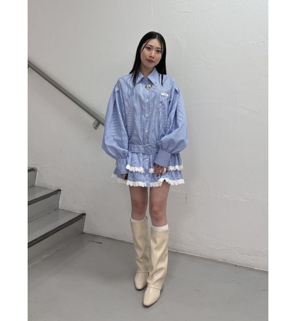 jouetie「ヘムフリルチュニックシャツ」|シャツ・ブラウス|