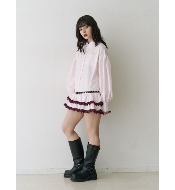 jouetie「ヘムフリルチュニックシャツ」|シャツ・ブラウス|