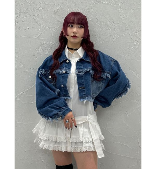 jouetie「ヘムフリルチュニックシャツ」|シャツ・ブラウス|