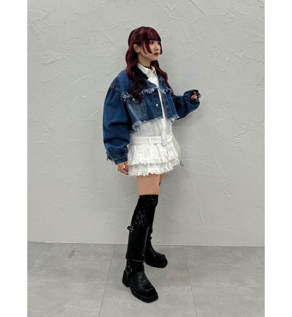 jouetie「ヘムフリルチュニックシャツ」|シャツ・ブラウス|