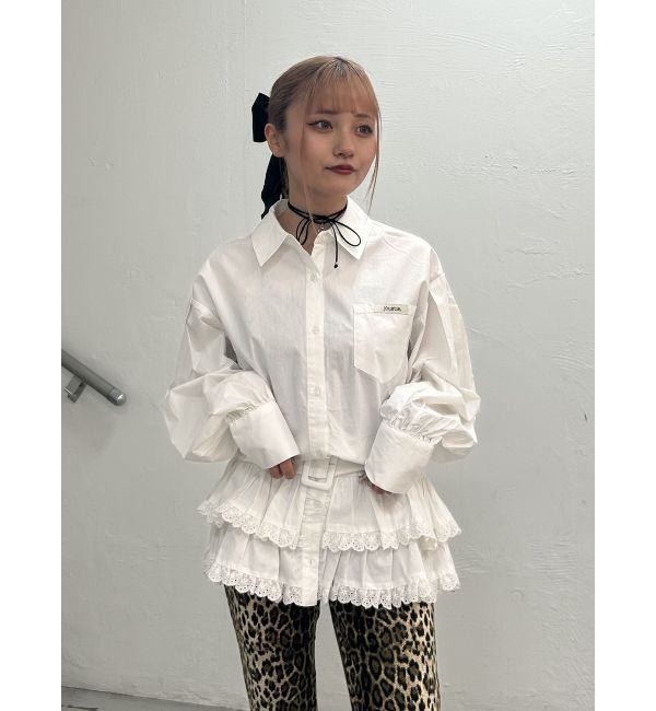 jouetie「ヘムフリルチュニックシャツ」|シャツ・ブラウス|