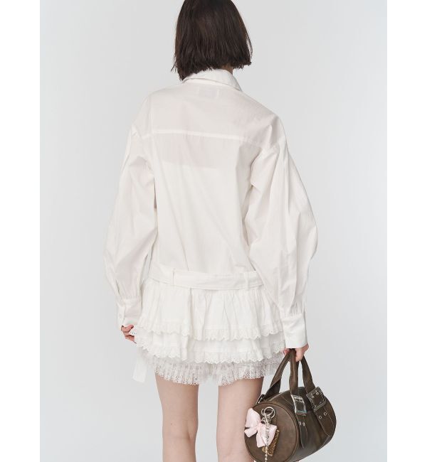 jouetie「ヘムフリルチュニックシャツ」|シャツ・ブラウス|