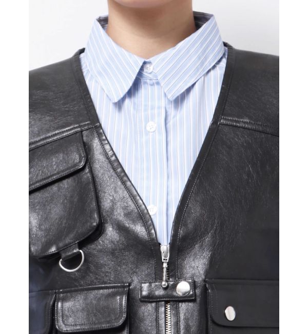 jouetie「フェイクレザーフィッシングベスト」|その他|