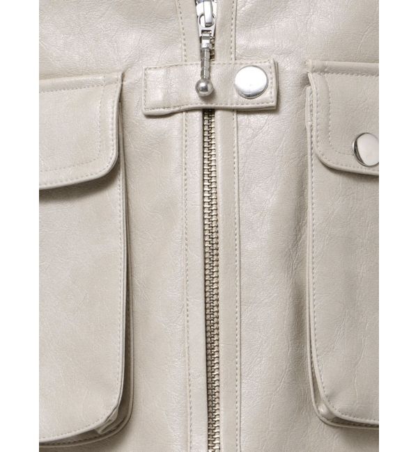 jouetie「フェイクレザーフィッシングベスト」|その他|