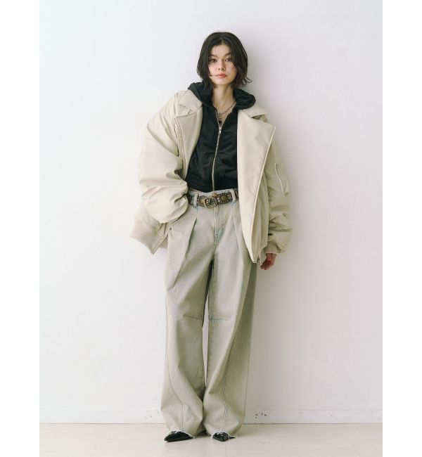 jouetie「ベロアコンパクトラインZIPフーディ【セットアップ対応】」|パーカー|